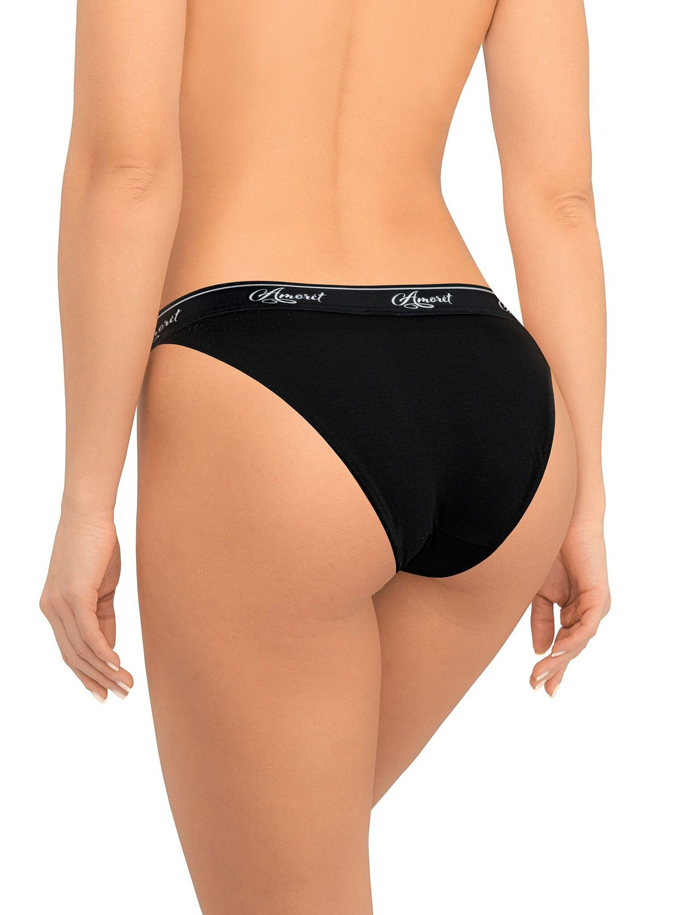 Трусики-танга из двойного хлопкового полотна (Размер: XL) (Цвет: белый)