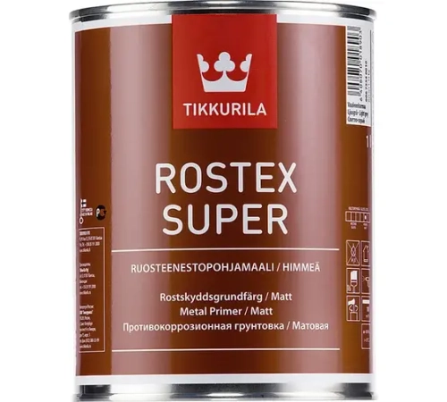 Грунт TIK Rostex Super противокоррозионный (0,9л) матовый