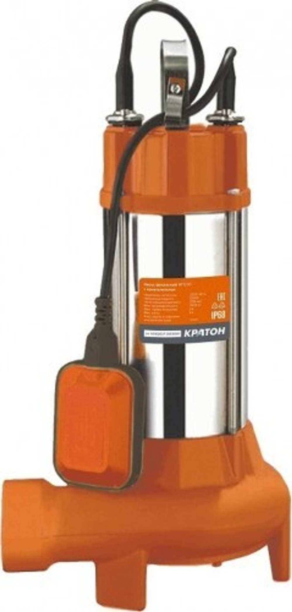 Насос дренажный КРАТОН NF1200 фекальный с ножом, д/грязной воды 5 04 02 027
