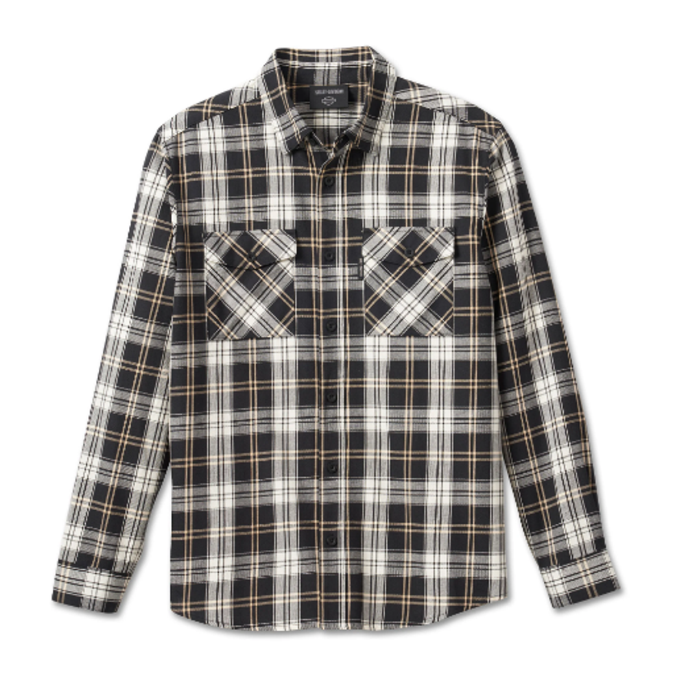 Рубашка Essence Shirt - Black Plaid Harley-Davidson