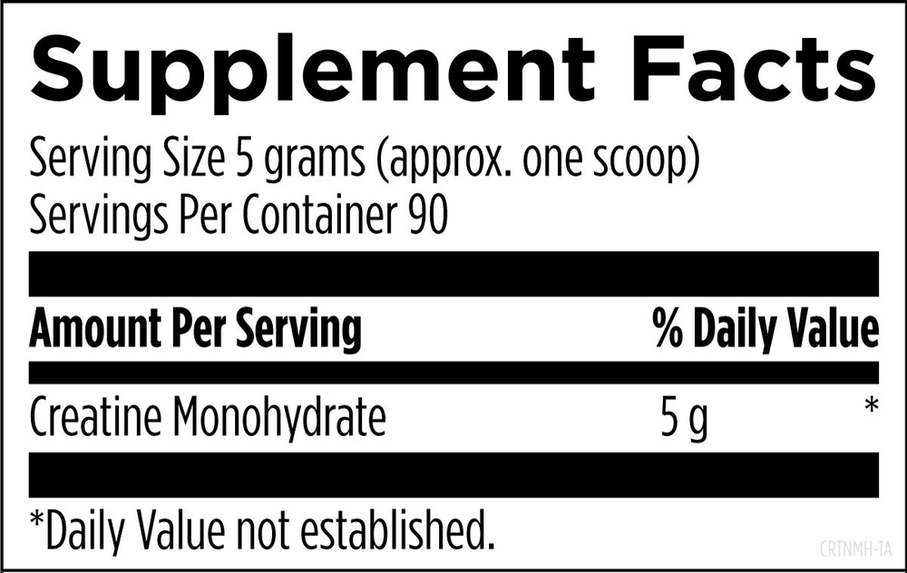 Creatine Monohydrate Powder 16 oz / 450 g Designs for Health