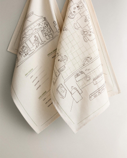 Zara Home кухонное полотенце из хлопка, 60 40 см (комплект 2 шт.) · 7211/026