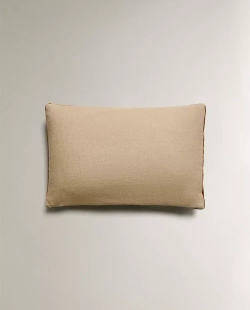 ZARA HOME НАВОЛОЧКА ДЛЯ ДЕКОРАТИВНОЙ ПОДУШКИ, КОРИЧНЕВЫЙ