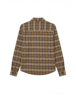 Рубашка в клетку с ремнем воланом