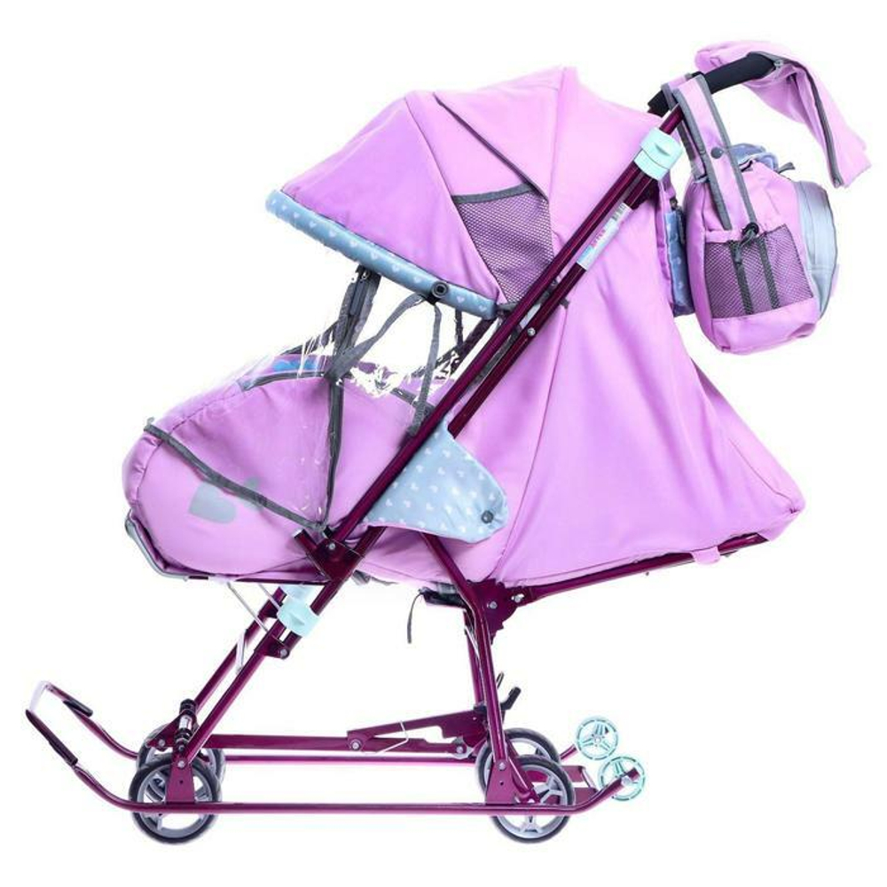 Санки-коляски «Наши детки» 5-2 лиловый (арт. НДТ5-2/4)