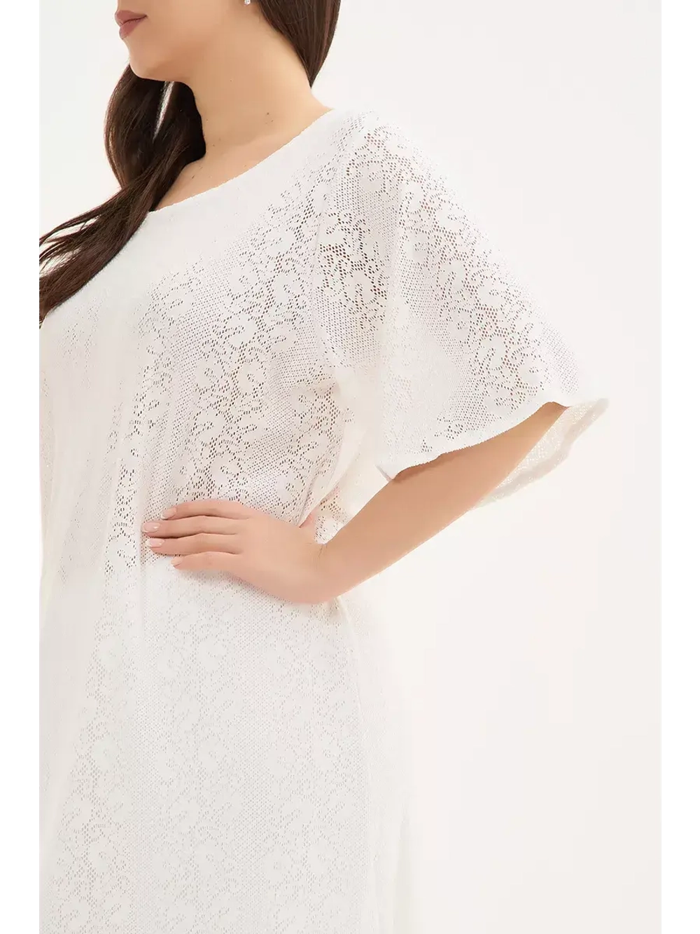 Платье туника пляжная накидка белая