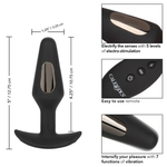 Черная анальная пробка с электростимуляцией Volt Electro-Fury - 12,75 см. (Цвет: черный)