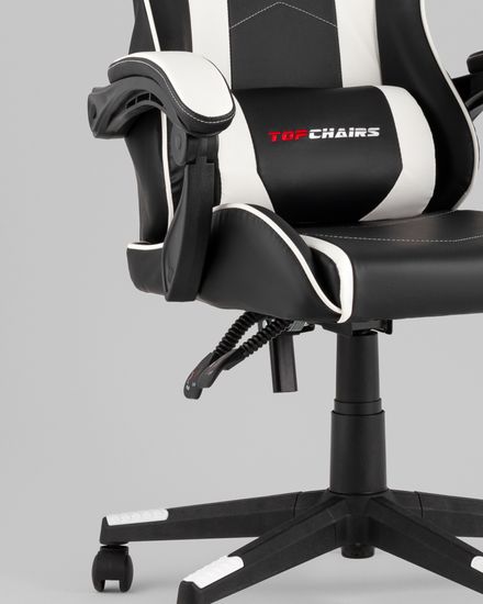 Кресло спортивное TopChairs Shadow черно-белый