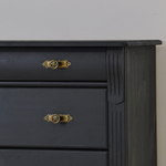 Комод 91х42х85, Susanna, с ящиками для одежды, в прихожую, спальню, гостиную, деревянный, массив сосны, серый, Dipriz