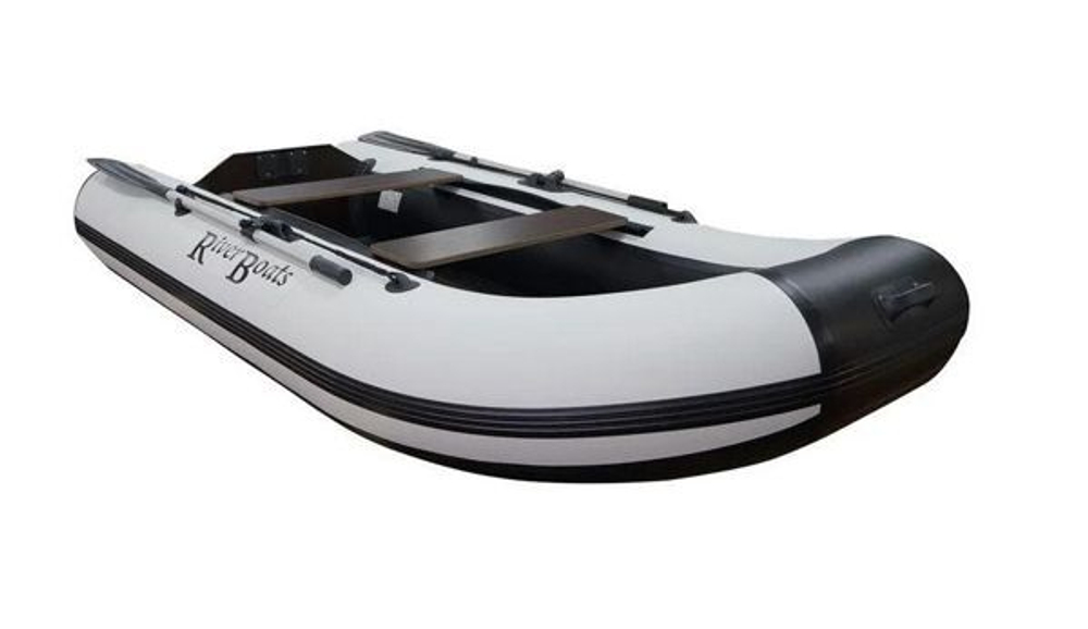 Лодка пвх riverboats (ривербот) rb - 430 (нднд) (цвет: белый/серый)