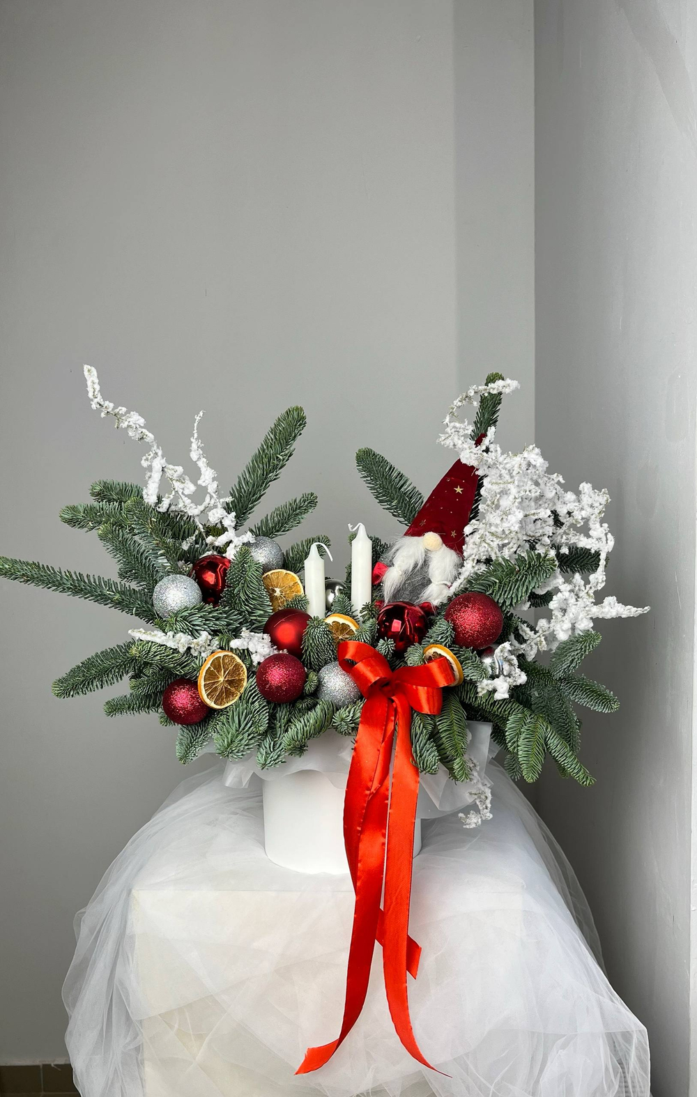 Новогодняя композиция из датской ели