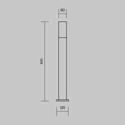 Ландшафтный светильник Outdoor O418FL-01B1