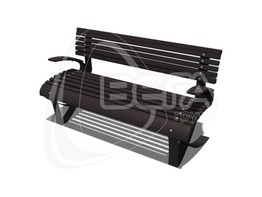 Диван парковый Будапешт, длина 1,4м ДП004.1.С