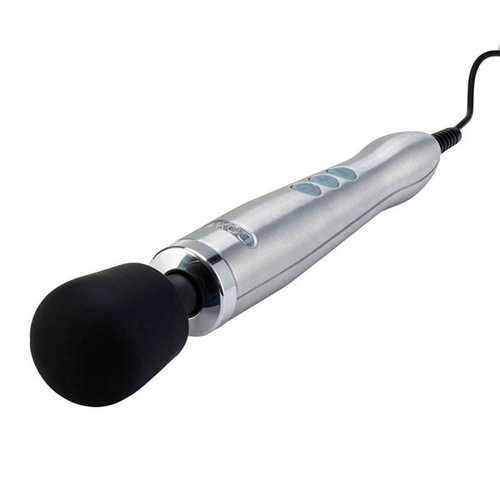 Мощный серебряный вибратор-вонд 37см Doxy Die Cast Extra Powerful Massage Wand Vibrator Silver
