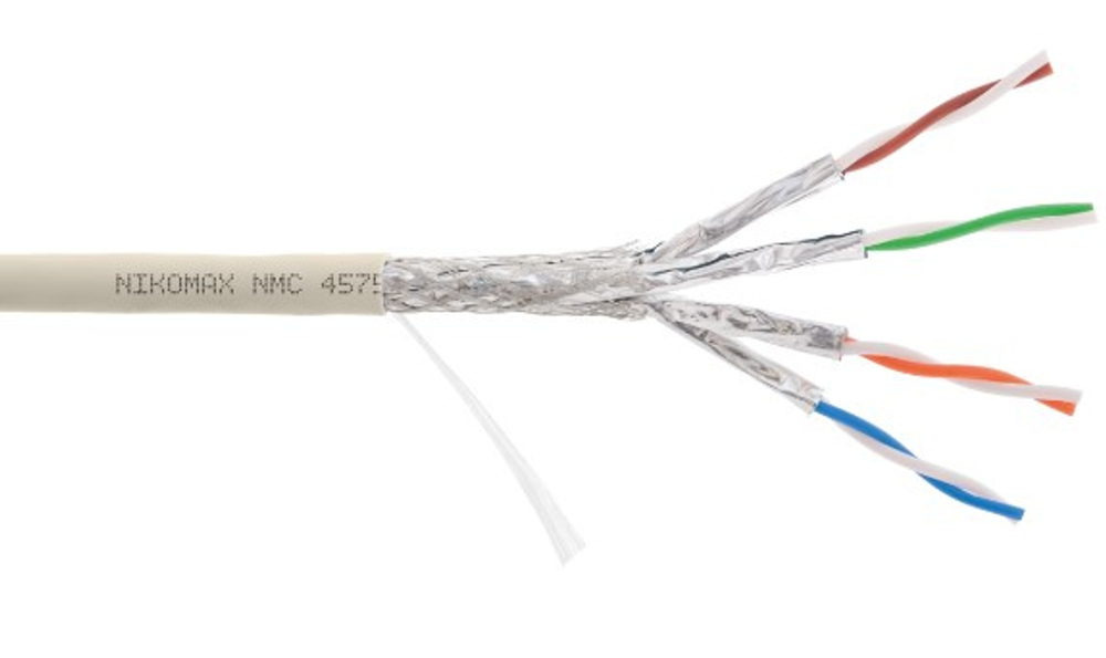 Кабель витая пара S/FTP 7A кат. 4 пары NikoMax NMC 4575L-IY