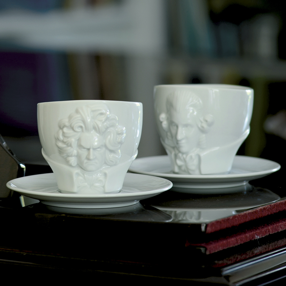 Чайная пара talent wolfgang amadeus mozart, 260 мл, белая