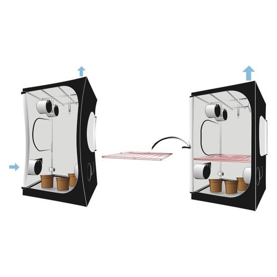 Комплект из 4-х дополнительных трубок и уголков для тента 120х120 см, 19 мм
