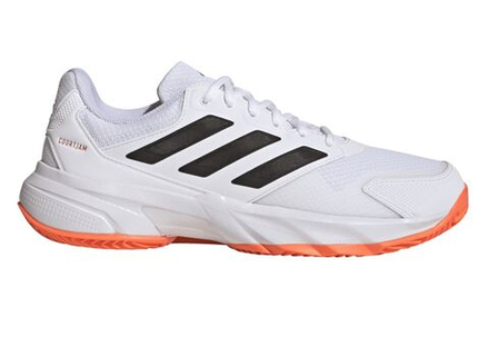 Теннисные кроссовки Adidas CourtJam Control 3 M Clay - cloud white/core black/lucid orange