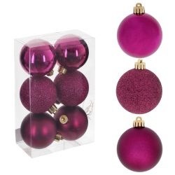 GAEM Набор из 6шт Украшение новогоднее "Шар", D6 см, L12 W12 H6 см
