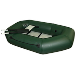 Лодка ПВХ Polar Bird Чирок Гребная PB-190Т Teal со стеклокомпозитной сланью и банкой Зелёная