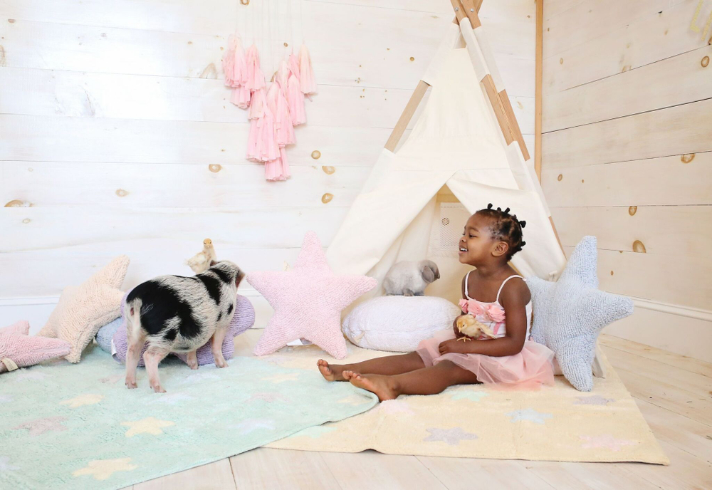 Ковер Lorena Canals Tricolor Stars Mint (120 x 160 см)