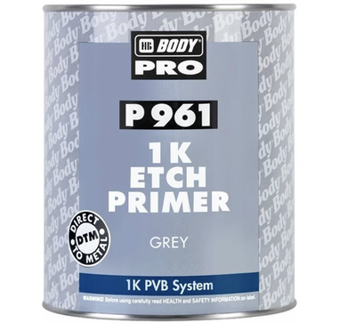 BODY 961 1К Грунт наполнитель травящий адгезтонный (1л) серый