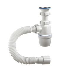 Сифон ОРИО для мойки 1 1/2 * 40 с гиб.трубой 40*40/50 дл. 650мм А-4001 (1/35)