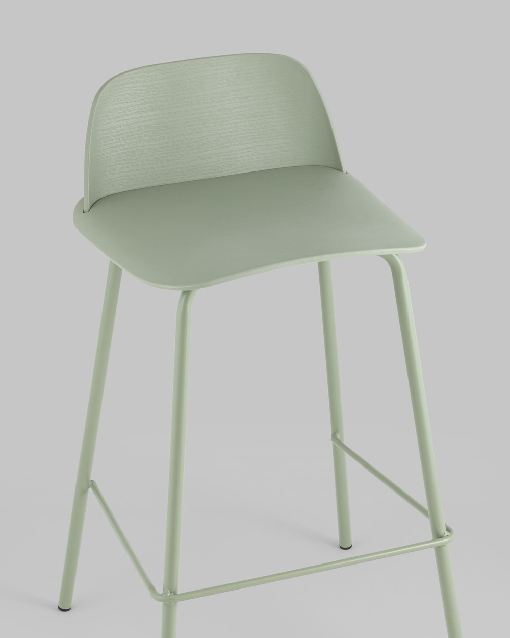 Стул полубарный Mist серо-зеленый 4 шт