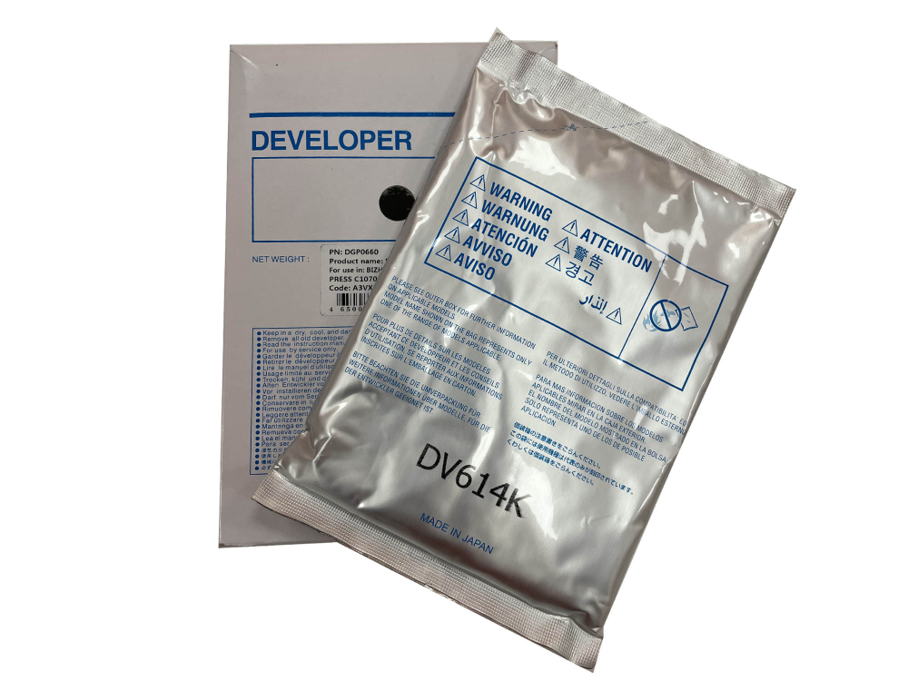 Девелопер DV-614K для KONICA MINOLTA Bizhub PRO C1060L, PRESS C1060/C1070/C1070P/C71HC (CET) Black, 630г, DGP0660