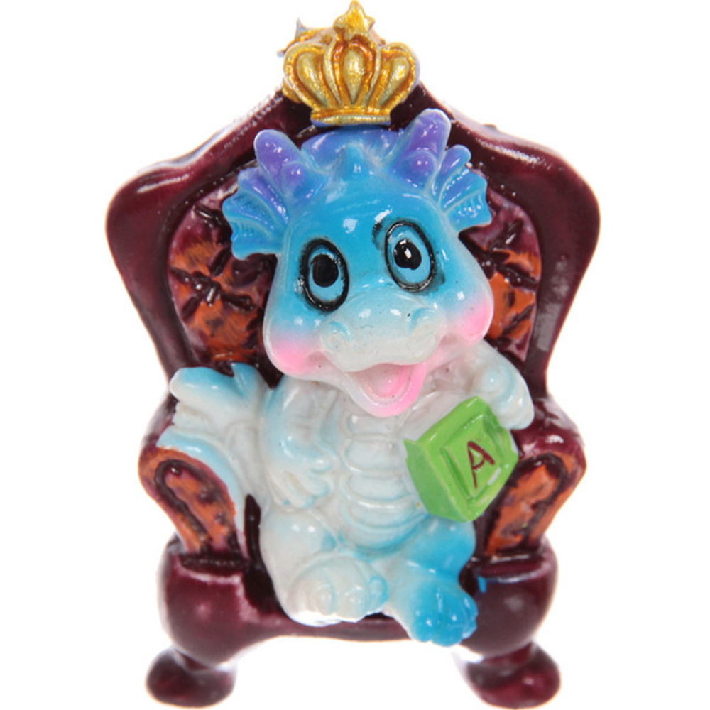 Магнит «Дракоша на кресле» 6*4 см, микс