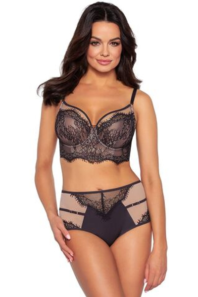 Трусы-бразилиана с высокой линией талии Cold Espresso (Размер: L) (Цвет: коричневый)