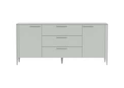 Тумба Type 2 двери 3 ящика (светло-серый)