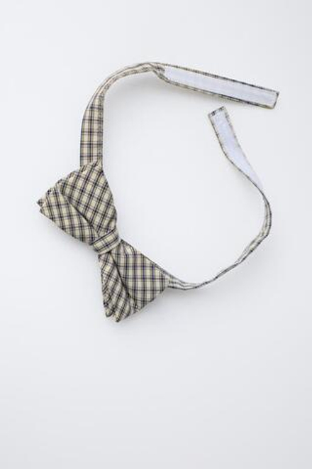 ZARA РУБАШКА СО СЪЕМНОЙ БАБОЧКОЙ, БЕЛЫЙ