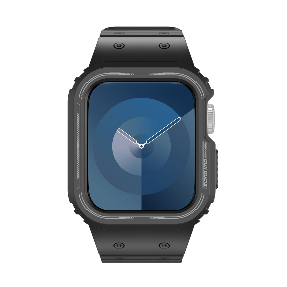 Силиконовый чехол-бампер с ремешком на магнитах от Dux Ducis для часов Apple Watch 38, 40, 41мм, серия Strap One-piece (OA Series)