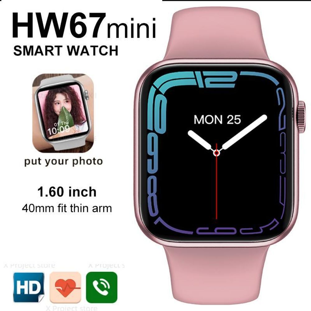 Смарт-часы HW67 Mini 41мм Wearfit Pro (розовый)