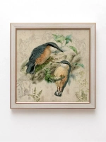 Картины на стену интерьерная на холсте 4 шт, 23*23 см