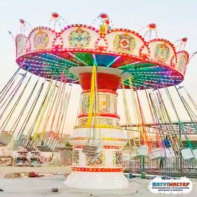 Детская цепочная карусель «Летающий сад», 24 места 15×15×7 м