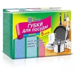 Губка для мытья посуды 5шт макси «INSULA»