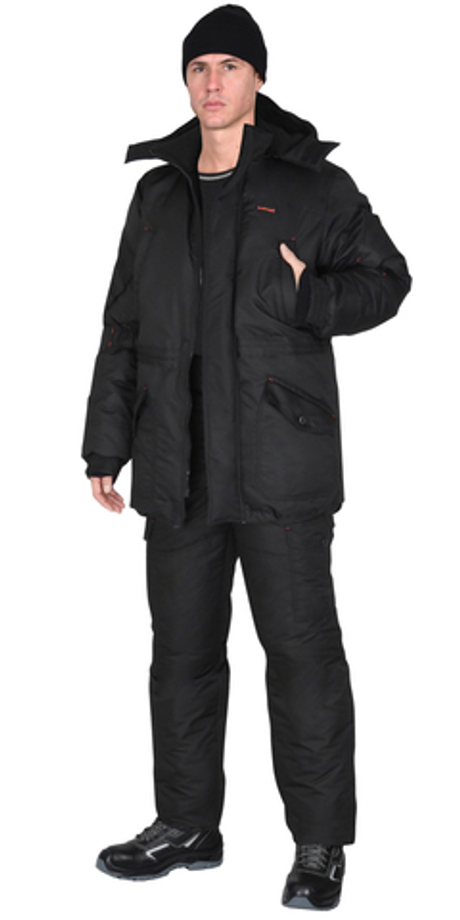 Костюм СИРИУС-ГОРКА зимний, куртка, брюки, чёрный