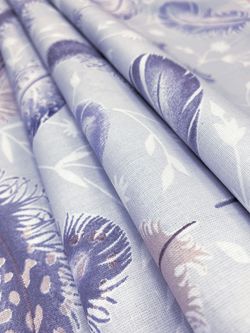 Простынь на резинке Сказка "Перышко" 180х200 см, перкаль