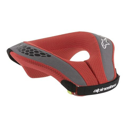 ALPINESTARS Детская мотозащита шеи для мотокросса SEQUENCE YOUTH NECK черно-красный