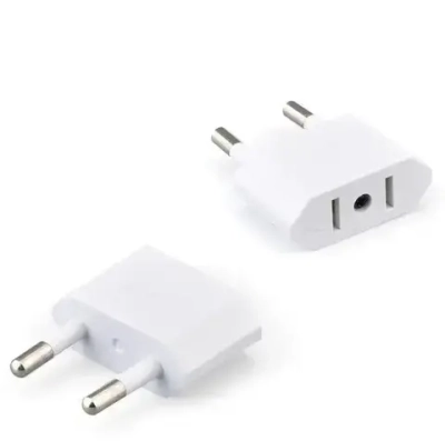 Адаптер переходник белый универсальный на евровилку, на евро розетку, для американской, китайской вилки