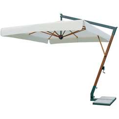 Зонт профессиональный Torino Braccio, 200х300 см, имитация ироко, слоновая кость