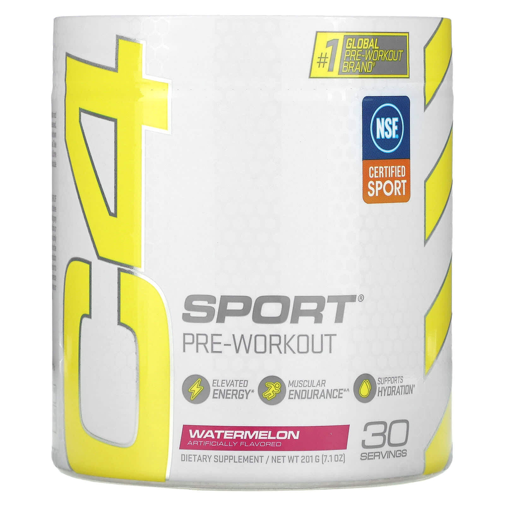 C4 / Cellucor, C4 Sport, перед тренировкой, арбуз, 201 г (7,1 унций)