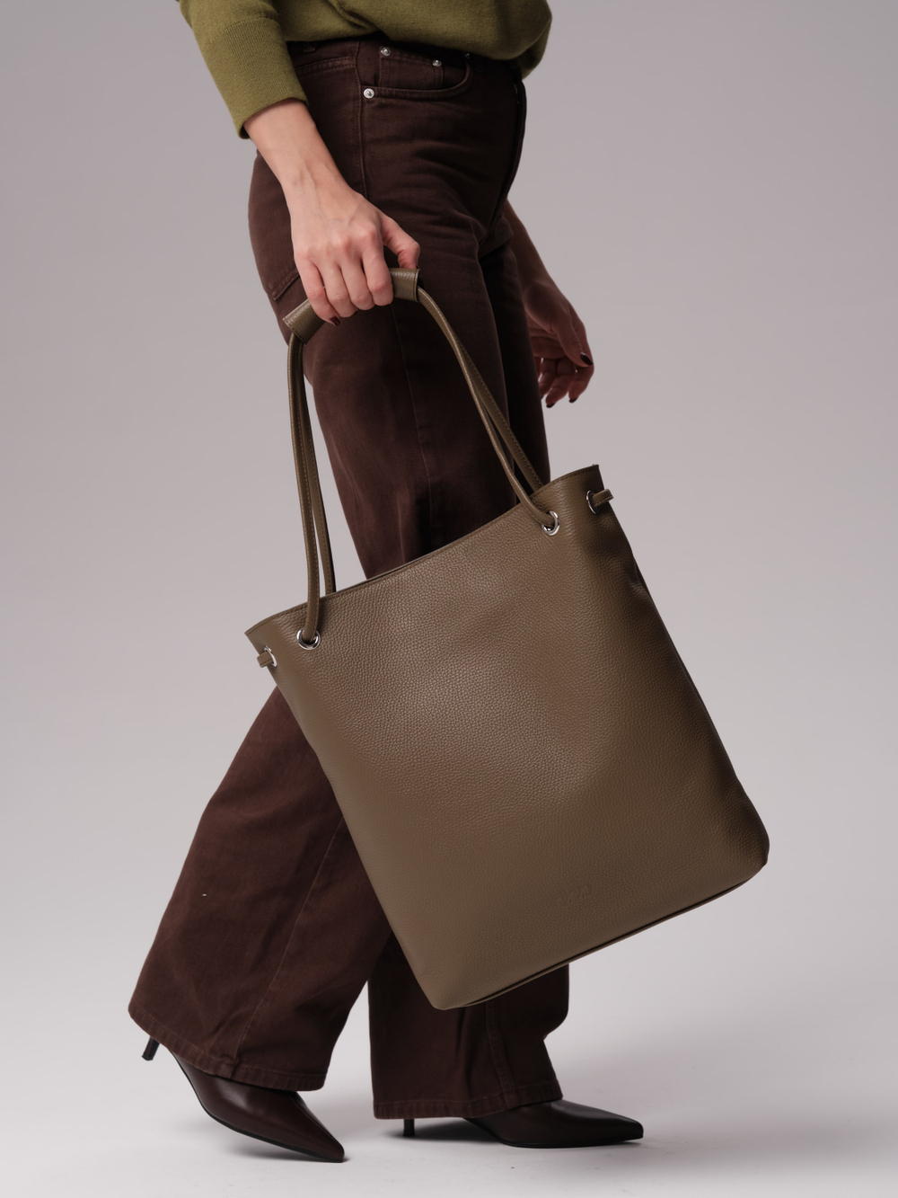 Кожаная сумка DBR 31228 зеленый дуб