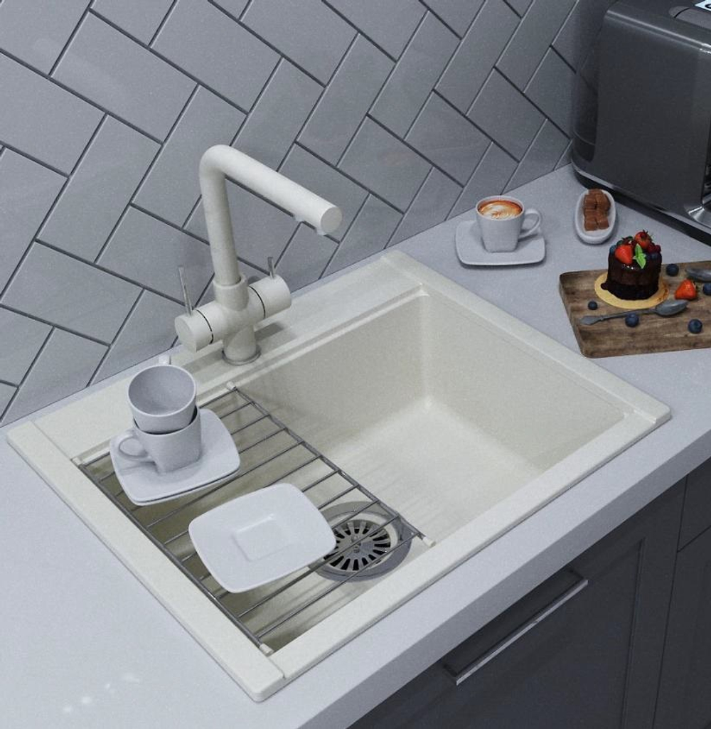 Кухонная Мойка Делия 60 (Жемчуг) NEW