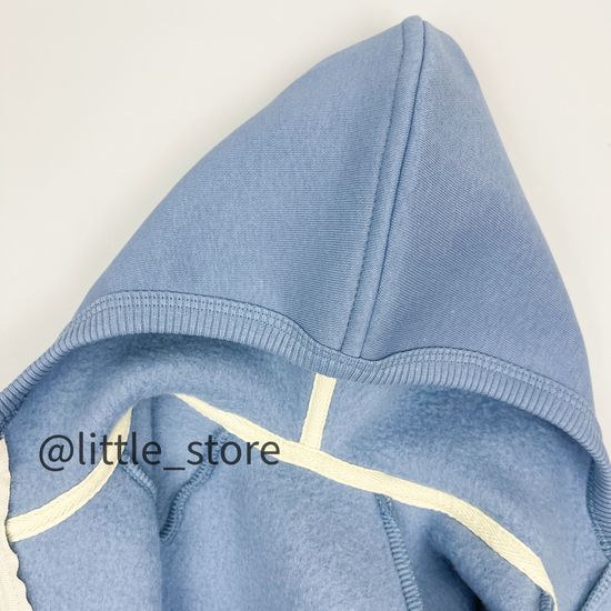 Комбинезон "Simple" из футера с начесом, Серо-голубой