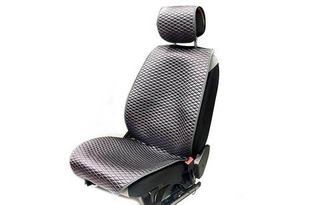 Накидки сидений перед Coolpart MAXIMAL (к-т2шт) - XX6-GRGR - Велюр серый/ шов серый