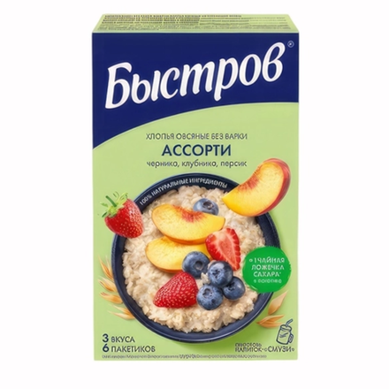 Каша Быстров овсяная Ассорти 240 гр