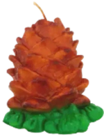 Свеча «Шишка новогодняя» 7,5*7,5*7,5 см